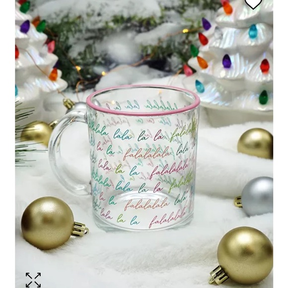 NWT TWO HOLDINGS Fa La La La La Mug, 18 oz - Picture 3 of 4